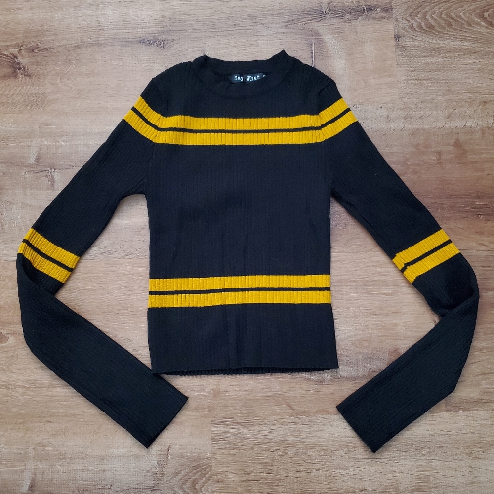 Say What? Long Sleeve Sweater Shirt
